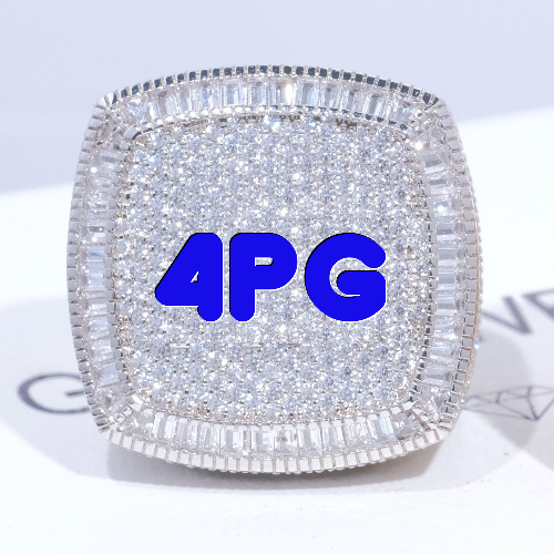CUSTOM LETTER 3D ICED RING