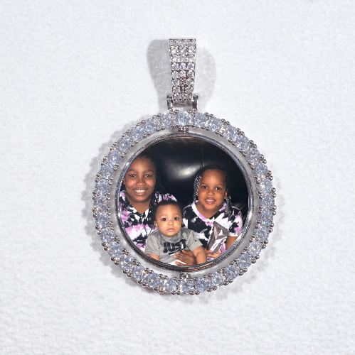 3D Spinning 2-Faced Custom Picture Pendant