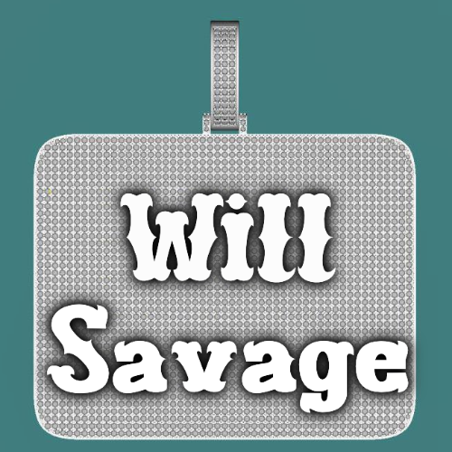CUSTOM LETTER NECKLACE 3D BIG SQUARE