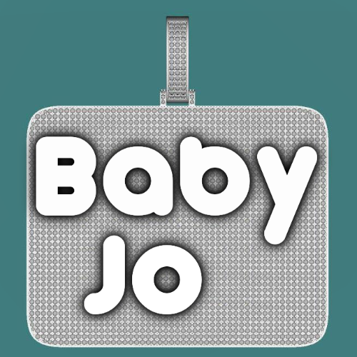 CUSTOM LETTER NECKLACE 3D BIG SQUARE