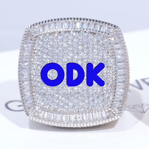 CUSTOM LETTER 3D ICED RING