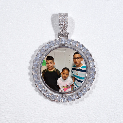 3D Spinning 2-Faced Custom Picture Pendant