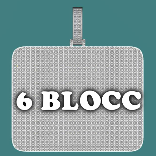 CUSTOM LETTER NECKLACE 3D BIG SQUARE