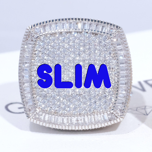 CUSTOM LETTER 3D ICED RING