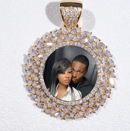 Large 3D Wheat Ear Custom Picture Pendant