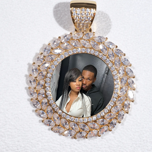 Large 3D Wheat Ear Custom Picture Pendant