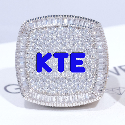 CUSTOM LETTER 3D ICED RING