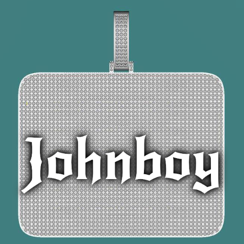 CUSTOM LETTER NECKLACE 3D BIG SQUARE