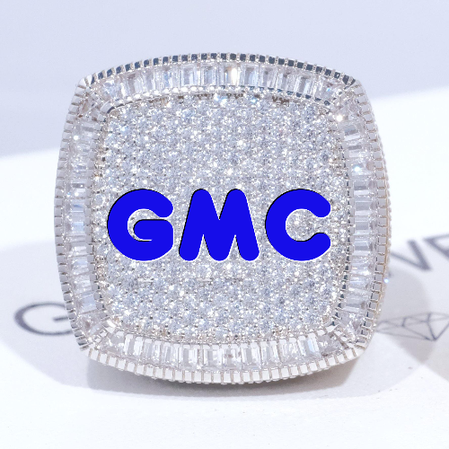 CUSTOM LETTER 3D ICED RING