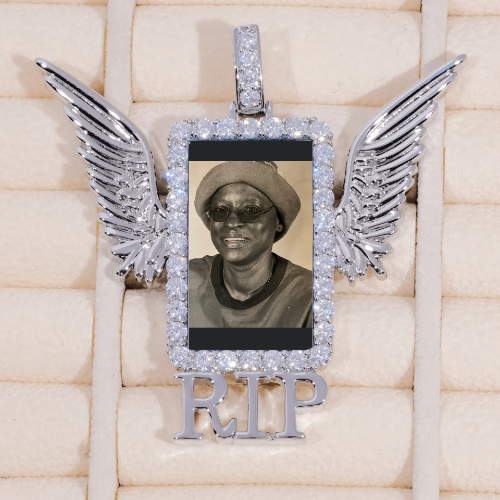 RIP WING 3D CUSTOM PICTURE PENDANT