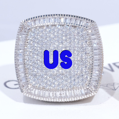 CUSTOM LETTER 3D ICED RING