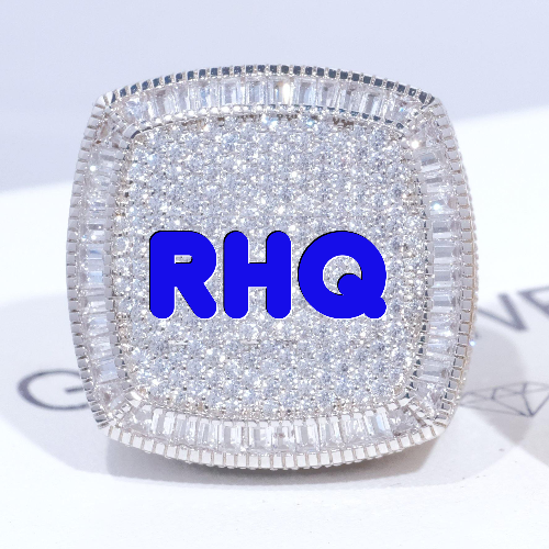 CUSTOM LETTER 3D ICED RING