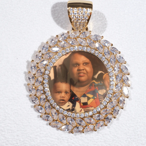 Large 3D Wheat Ear Custom Picture Pendant