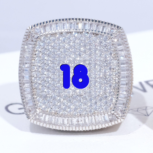 CUSTOM LETTER 3D ICED RING