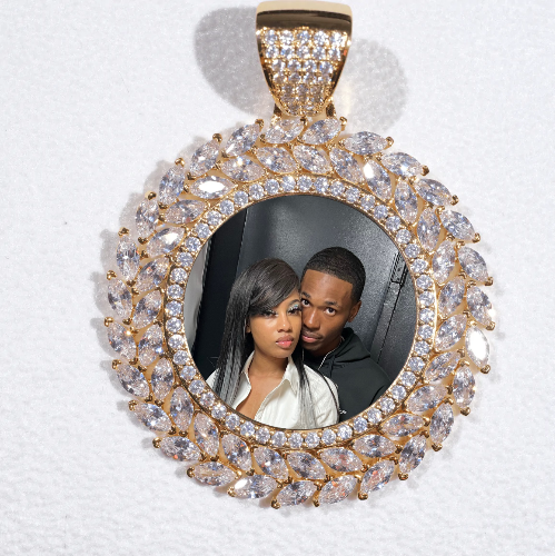 Large 3D Wheat Ear Custom Picture Pendant