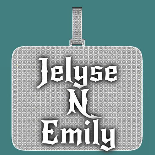 CUSTOM LETTER NECKLACE 3D BIG SQUARE