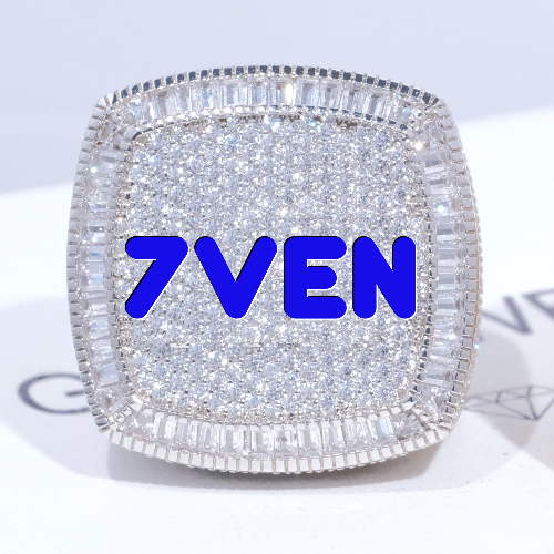 CUSTOM LETTER 3D ICED RING