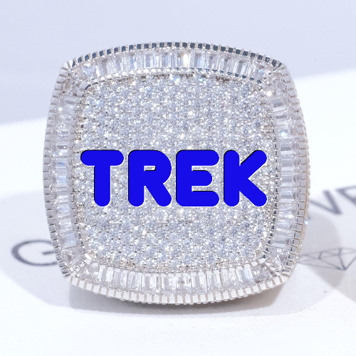 CUSTOM LETTER 3D ICED RING
