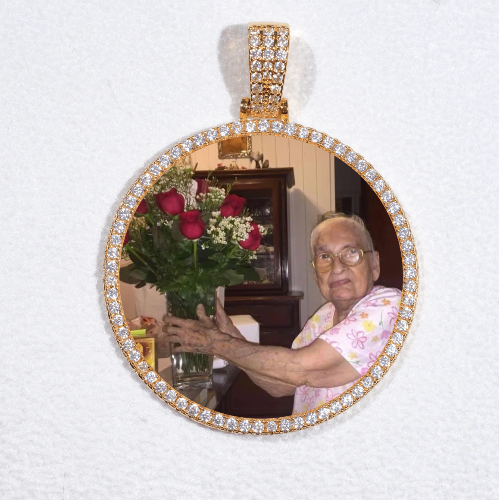 MEDIUM 3D CIRCLE CUSTOM PICTURE PENDANT