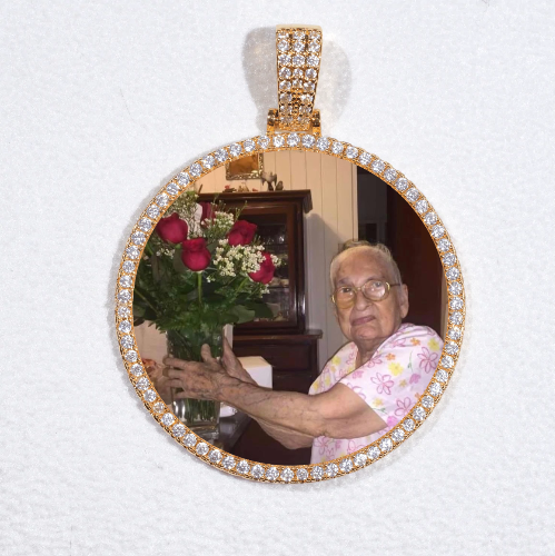 MEDIUM 3D CIRCLE CUSTOM PICTURE PENDANT