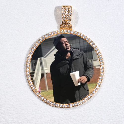 MEDIUM 3D CIRCLE CUSTOM PICTURE PENDANT