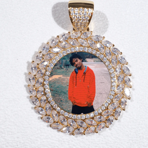 Large 3D Wheat Ear Custom Picture Pendant