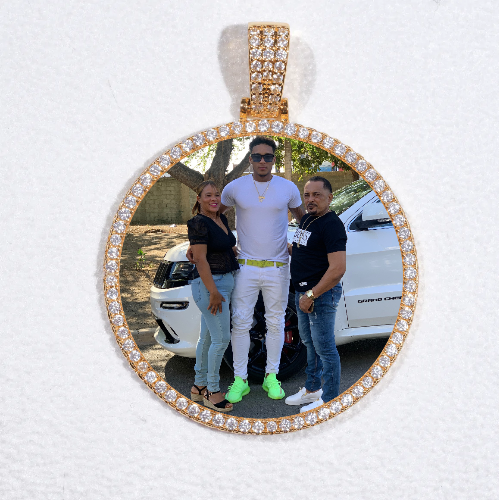 MEDIUM 3D CIRCLE CUSTOM PICTURE PENDANT