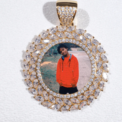 Large 3D Wheat Ear Custom Picture Pendant