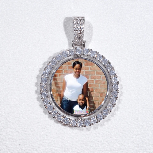 3D Spinning 2-Faced Custom Picture Pendant
