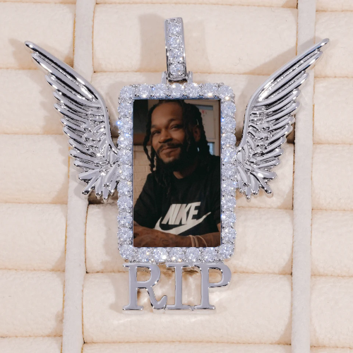 RIP WING 3D CUSTOM PICTURE PENDANT