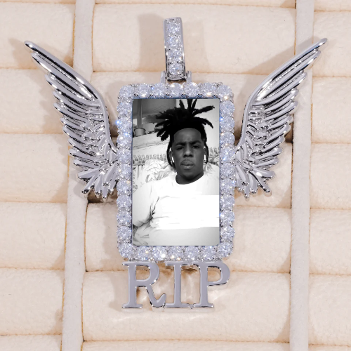 RIP WING 3D CUSTOM PICTURE PENDANT