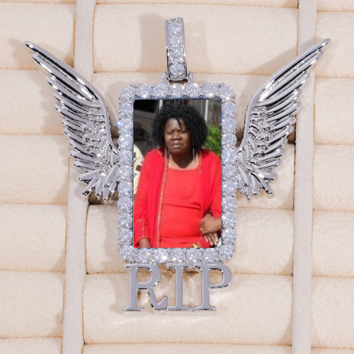 RIP WING 3D CUSTOM PICTURE PENDANT