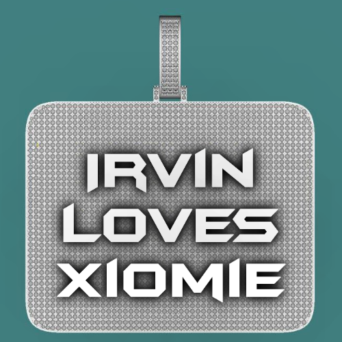 CUSTOM LETTER NECKLACE 3D BIG SQUARE