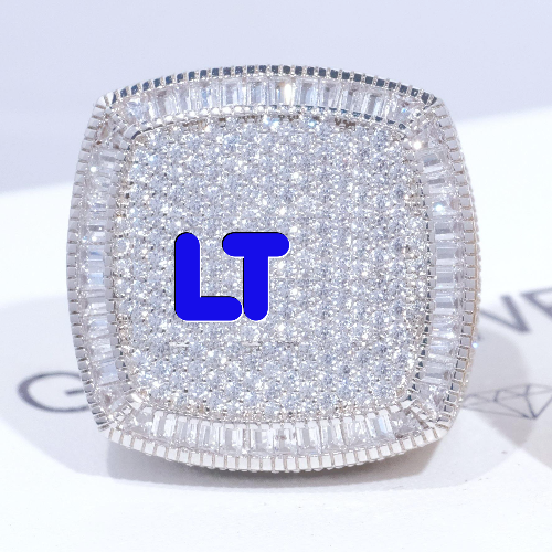 CUSTOM LETTER 3D ICED RING
