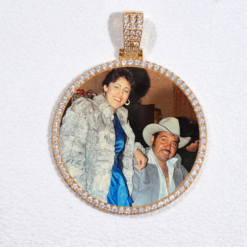 MEDIUM 3D CIRCLE CUSTOM PICTURE PENDANT