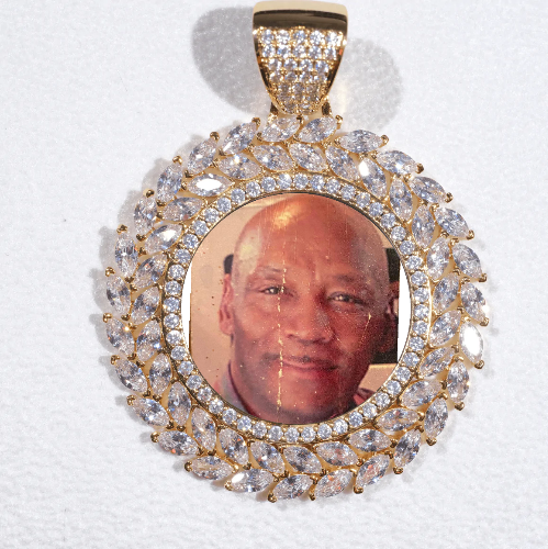 Large 3D Wheat Ear Custom Picture Pendant