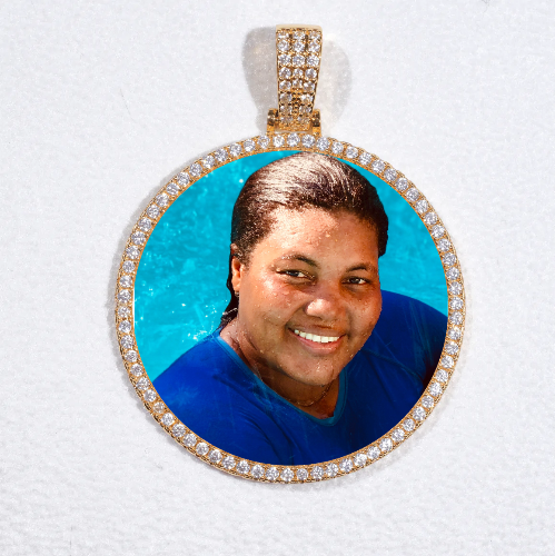 MEDIUM 3D CIRCLE CUSTOM PICTURE PENDANT
