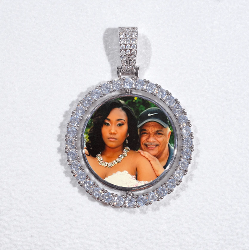3D Spinning 2-Faced Custom Picture Pendant