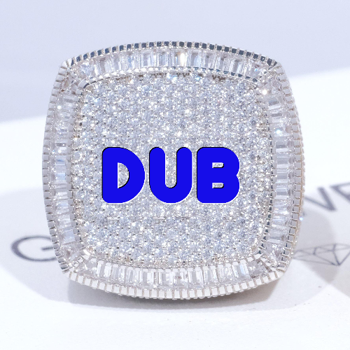 CUSTOM LETTER 3D ICED RING