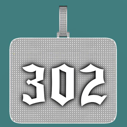 CUSTOM LETTER NECKLACE 3D BIG SQUARE