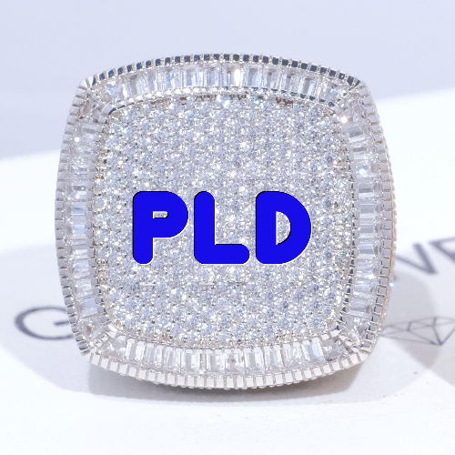 CUSTOM LETTER 3D ICED RING