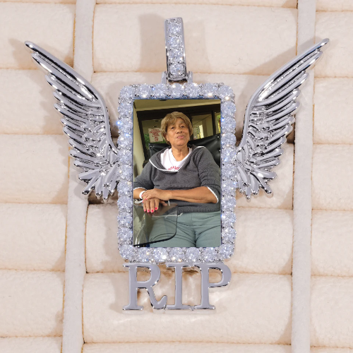 RIP WING 3D CUSTOM PICTURE PENDANT