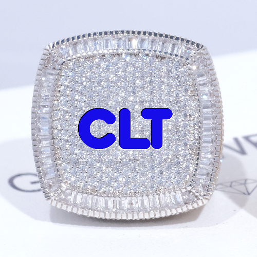 CUSTOM LETTER 3D ICED RING