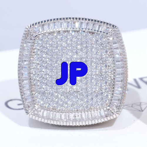 CUSTOM LETTER 3D ICED RING