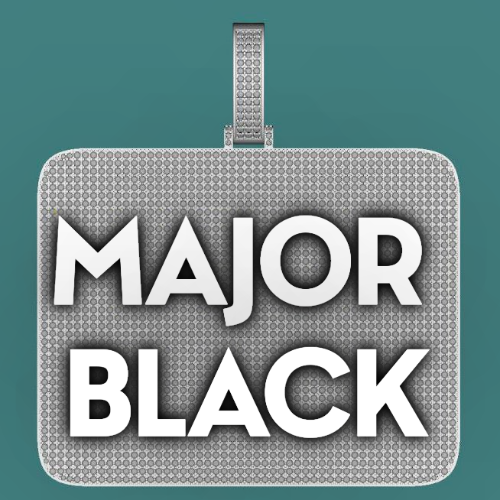 CUSTOM LETTER NECKLACE 3D BIG SQUARE