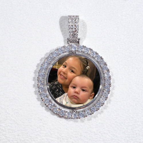 3D Spinning 2-Faced Custom Picture Pendant
