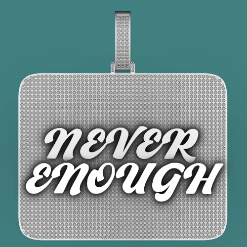 CUSTOM LETTER NECKLACE 3D BIG SQUARE