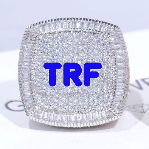 CUSTOM LETTER 3D ICED RING