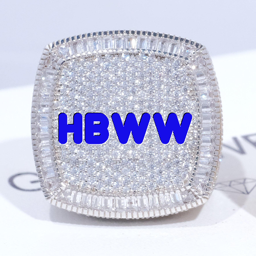 CUSTOM LETTER 3D ICED RING