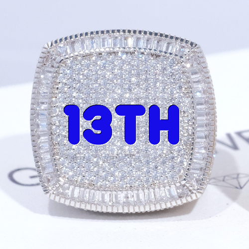 CUSTOM LETTER 3D ICED RING